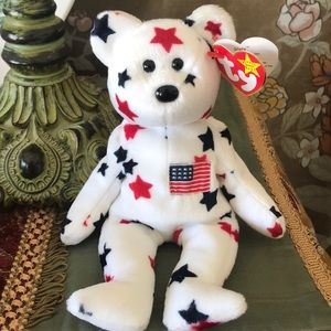 Rare Ty Glory bear Beanie Baby 1997